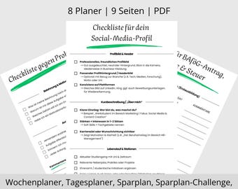 Planner Bundle for Study, Daily Life & Goals | 9-page PDF template for printing | Minimalist planner for focus, structure, and savings goals