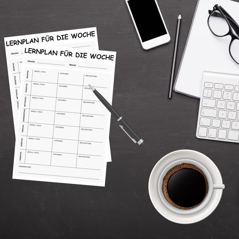 Plan de aprendizaje semanal | PDF para imprimir | Horario semanal estructurado para estudiantes, alumnos y becarios | Tareas, módulos e hitos imagen 3