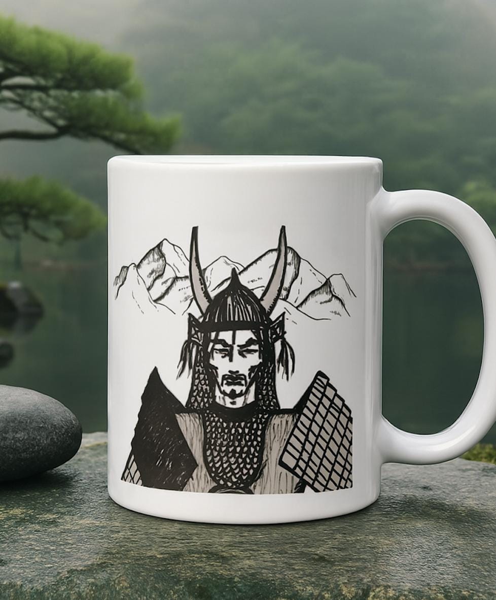   サムライ マグカップ Samurai coffee mug - Etsy 日本