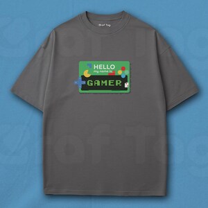 Gamer Name Tag Unisex Tee: Fun Casual Video Game Shirt