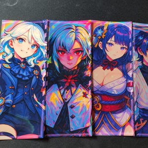 Genshin Auswirkungen Aufkleber | holografische Sticker | wasserfest & glänzend | Charaktersticker