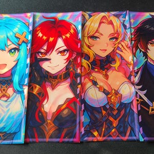 Genshin Auswirkungen Aufkleber | holografische Sticker | wasserfest & glänzend | Charaktersticker