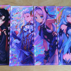 Genshin Auswirkungen Aufkleber | holographisch oder glänzend & wasserfest | Charaktersticker