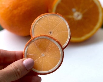 Orange Pin, Citrus Pin, Cute Pin, Pins Cute, Fruit Pin, Fashion Pin, Summer Brooch, Realistic Orange Brooch Pin, Orange Slice Pin