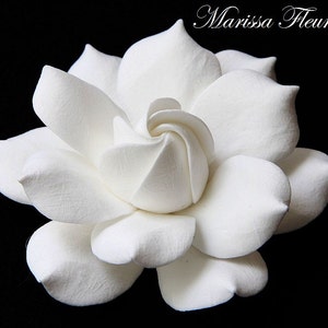 Bridal Fascinator, Lifelike Gardenia Flower Wedding Fascinator, Bridal Hair Accessories, Wedding Hairpiece, Bridal Hairpiece, Head Piece