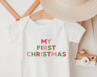 Holiday Fashion My First Christmas Outfit My First Christmas Onesie® Baby First Christmas My 1st Christmas Baby Boy Baby Girl First Xmas