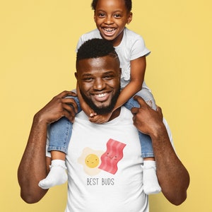 Best Buds Dad and Baby Matching Shirts, Dad and Daughter Shirts, Father Son Matching Shirts, New Dad Gift, Fathers Day Matching T-Shirts image 1