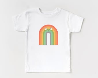 Happy Rainbow Kids Tee, Short Sleeve Kids T-shirt, Rainbow Kids Tshirt, Cute Kids Tee, Hipster Kids Clothes, Rainbow Toddler Tee, Kids Tops