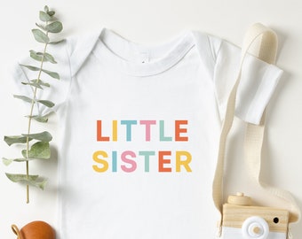 Little Sister Shirt, Little Sister Tshirt, Little Sister Gift, Pregnancy Announcement, Little Sister Coming Home Outfit, New Sister Outfit
