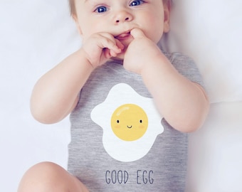 Good Egg Baby Onesie®, Baby Shower Gift, Cute Baby Clothes, Funny Baby Gift, Baby Boy Summer Clothes, Funny Baby Onesie®, Baby Girl Romper