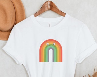 Rainbow Tee, Rainbow Shirt, Pride Tshirt, Pride Month T-shirt, Pride Shirt, Gay Pride Shirt, LGBTQIA Tee, LGBT Gift, LGBT Shirt, Lesbian Tee
