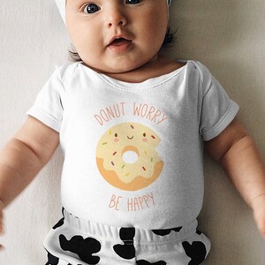 Donut Baby Onesie®, Donut Baby Clothes, Funny Baby Summer Outfit, Cute Romper, Donut Baby Shower Gift, Pastel Boho Onesie®, Foodie Onesie®