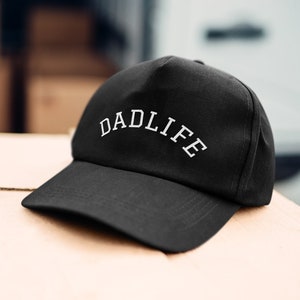 Dad Life Hat, Dadlife, Father's Day Hat, New Dad Gift, Father's Day Gift, Dad To Be Gift, Father Gift, Gift for Dad, Baby Shower Dad Gifts Black