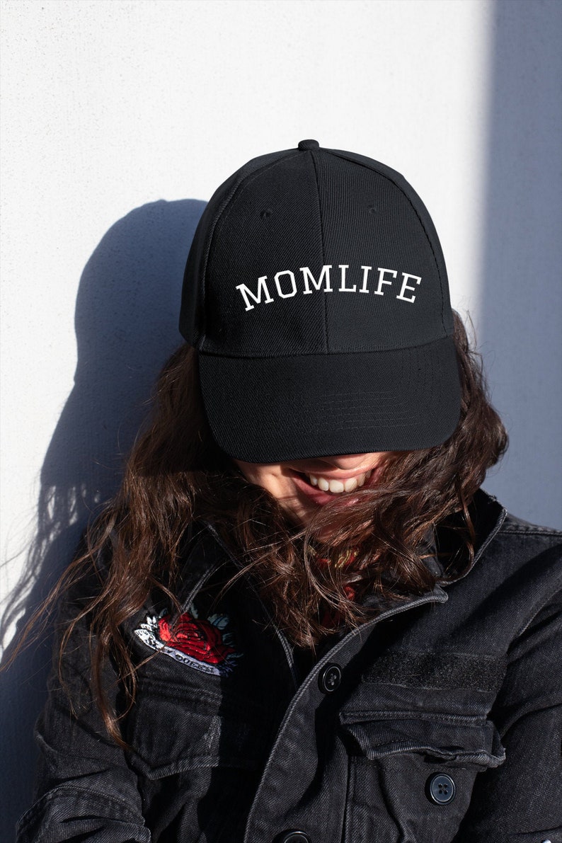 Mom Life Hat, Momlife, Mother's Day Hat, New Mom Gift, Mother's Day Gift, Mom To Be Gift, Embroidered Hat, Black Mama Hat, Mom Baseball Cap Black