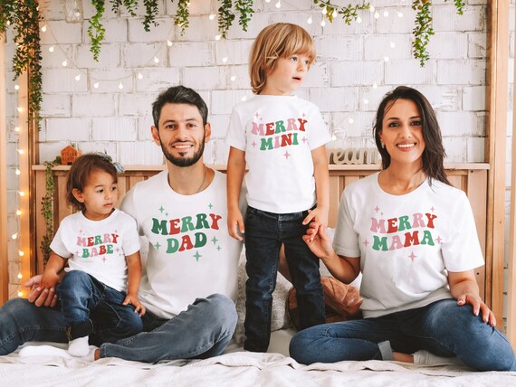 Christmas shirt family set hotsell