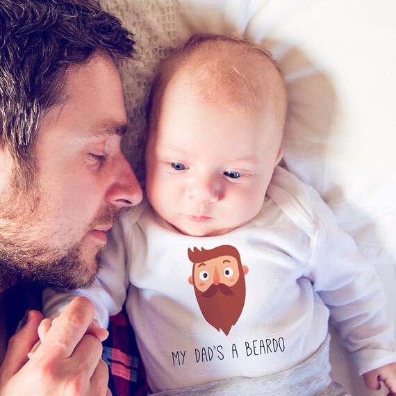 Beardo Hipster Baby Outfit Funny Baby Onesie Hipster Baby Clothes New Dad Gift Baby Shower Gift Funny Baby Gift Gift for Bearded Dad