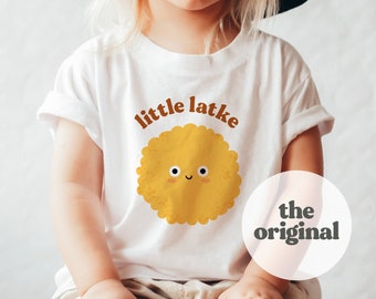 Little Latke Cute Hanukkah Tee®, Chanukah Onesie®, Vintage Hanukkah Onesie®, Baby Hanukkah Outfit, Family Hannukah shirts, Newborn Baby