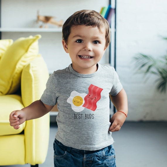 Bacon and Eggs Kids Tshirt, Best Buds Kids Tee, Funny Kids