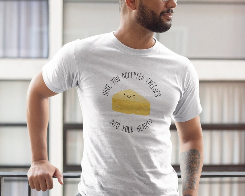 Funny Cheese Shirt, Cheese Lover Gift, Cheese Tee, Cheese Shirt, Funny Foodie Gift, Boyfriend Gift, Tiktok Shirt, Foodie Shirt, Chef Gift White