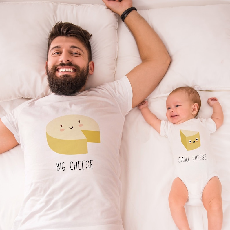 Camisetas Que A Juego Con Queso Padre E Hijo A Juego Etsy
