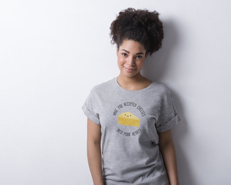 Funny Cheese Shirt, Cheese Lover Gift, Cheese Tee, Cheese Shirt, Funny Foodie Gift, Boyfriend Gift, Tiktok Shirt, Foodie Shirt, Chef Gift Heather Grey