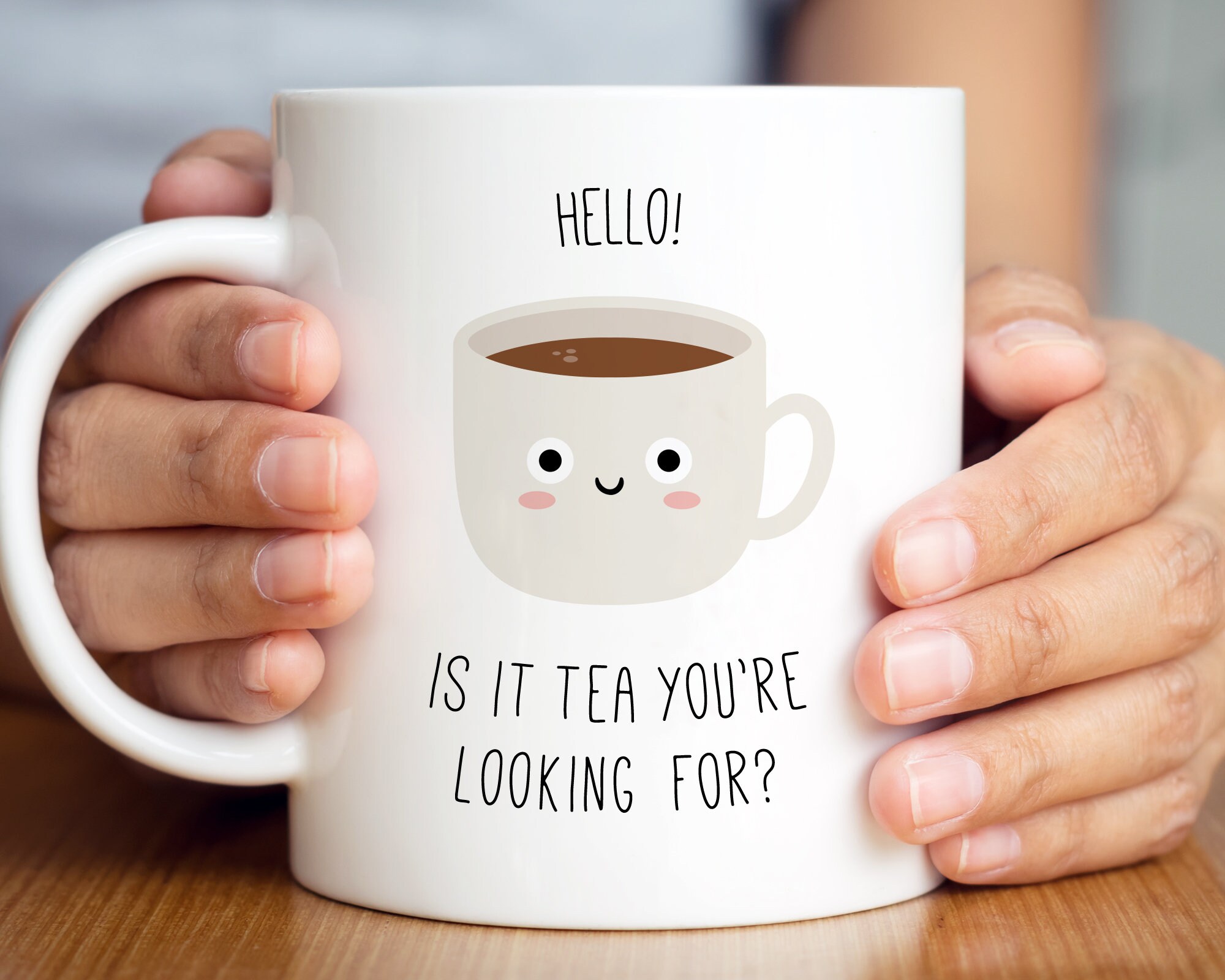 Hey Cute Tea funny rainbow teapot - Cute Tea - Mug