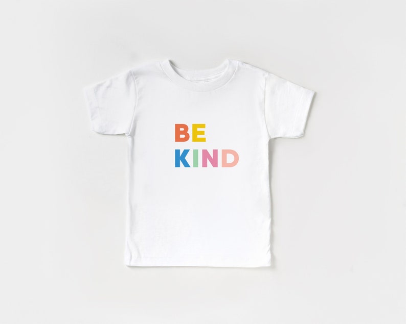 Be Kind Kids T-shirt, Be Kind Kids Tee, Kindness Tee, Cute Toddler Boy Outfits, Cute Toddler Girl Outfits, Kids Clothes, Gift for Girls image 1