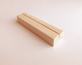 Supporto per numero di tavolo in legno, supporto per menu di nozze, supporto per foto, supporto per carte, menu bar, display per segni di nozze, supporto per menu senza tocco in legno