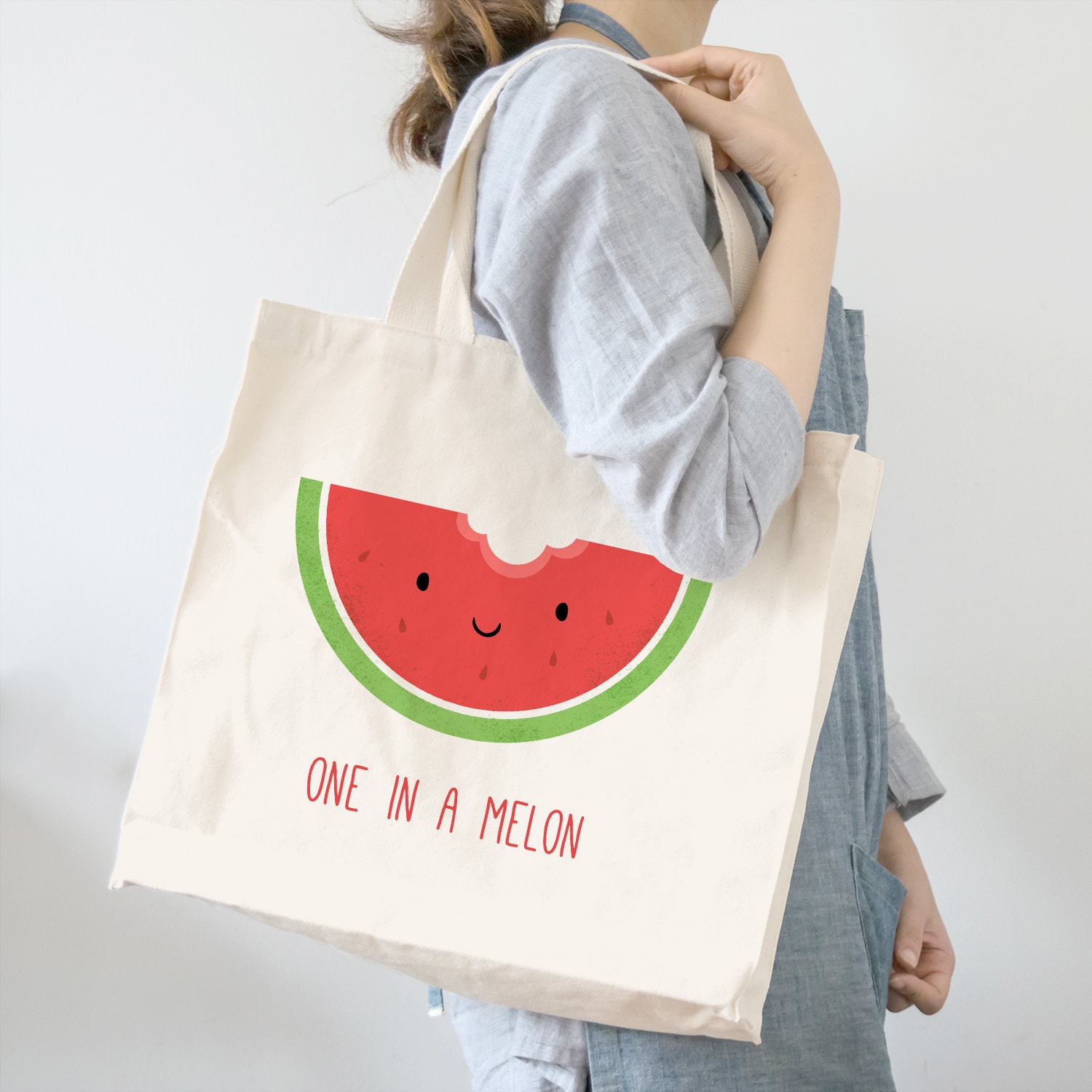 One in a Melon Tote Bag Teacher Gift Funny Tote Bag Mom - Etsy