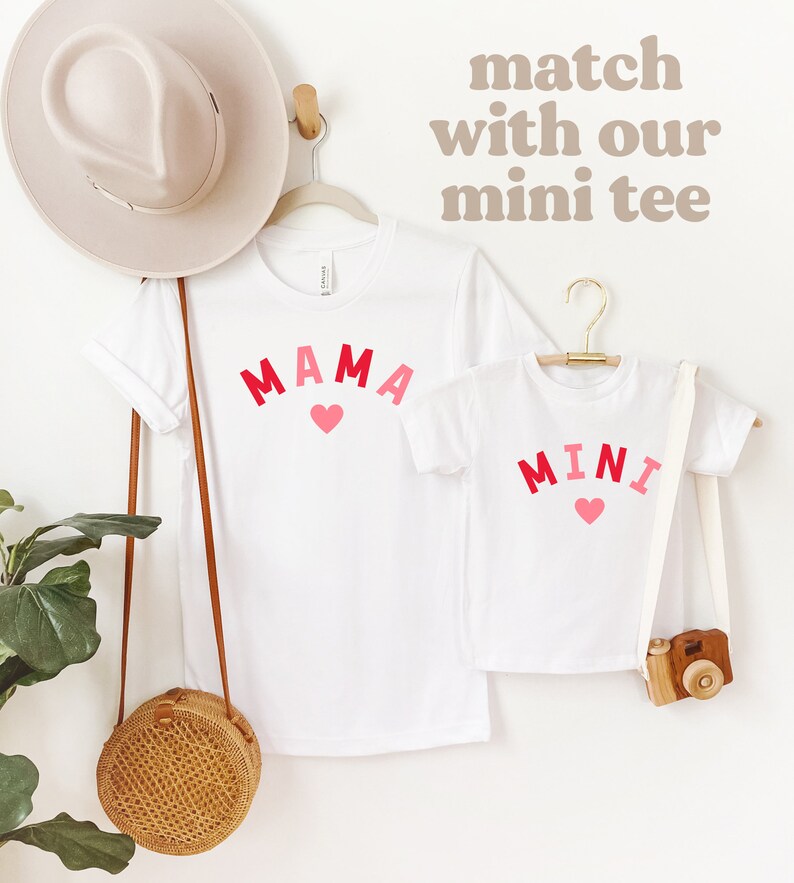 Mama Valentine's Tshirt, Mama Mother's Day Shirt, Mother's Day Gift, New Mom Gift, Mama Shirt, Valentine's Mom Tee, Pink Mama T-shirt image 3