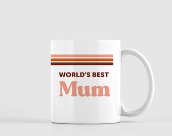 Retro Mama Becher, beste Mama Becher der Welt, beste Mama Becher, Vintage neue Mama Geschenk, Geburtstagsgeschenk für Mama, Retro Muttertagsgeschenk, groovy Mama Becher