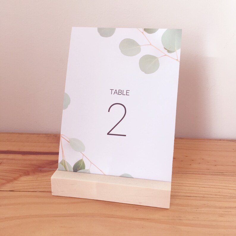 Wooden Table Number Stand Wedding Menu Holder Stand Photo Etsy Australia