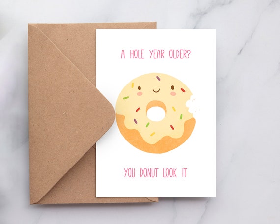 funny-birthday-card-funny-donut-birthday-card-food-pun-card-etsy