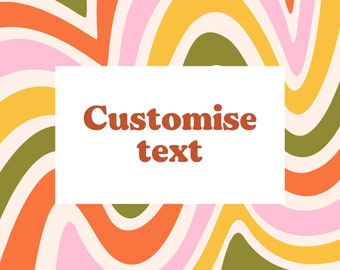 Customisation Upgrade - Customise the text of an existing product