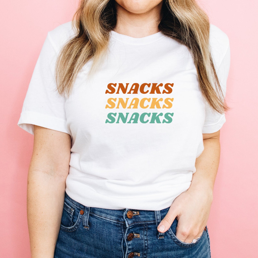 Camisa snacks, camiseta foodie divertida, camiseta snack, camiseta de  damas, camisetas divertidas para mujeres, camiseta unisex, camiseta  gráfica, ..., image size:1080x1080