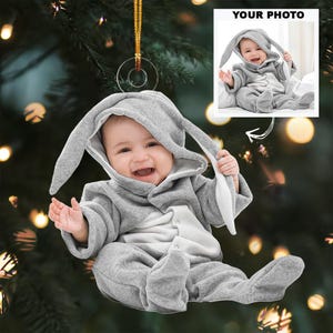 Baby&#39;s First Christmas Ornament - Personalized First Christmas Keepsake - Baby&#39;s First Christmas 2025, Custom Photo Arcylic Ornaments