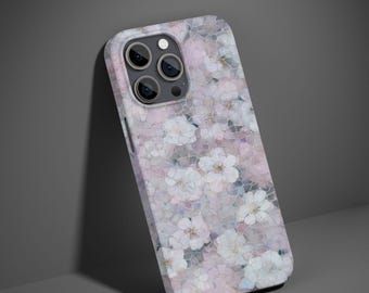 Sakura Mosaic Bloom – Stained Glass Cherry Blossom Phone Case, custom phone case, cute phone case, samsung phone case, floral phone case