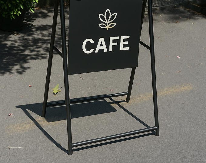 Custom Sidewalk Signs, A-frame Outdoor Sidewalk Signs, Sandwich Signage ...