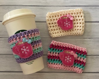 Coffee cup cozy, cup cozy, coffee cup sleeve, coffee cozy, crochet coffee cozy, coffee sleeve, crochet cup cozy, crochet cozy, hot chocolate