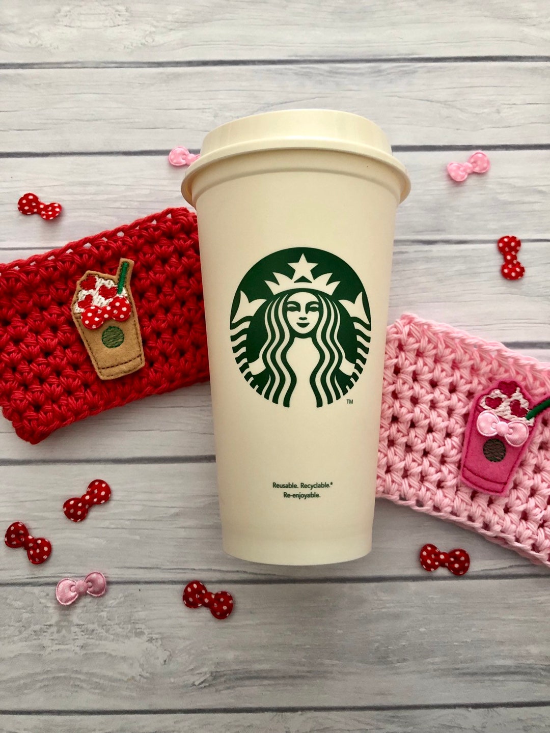 Coffee Cup Cozy, Cup Cozy, Valentine Cup Cozy, Coffee Cozy, Crochet Cup