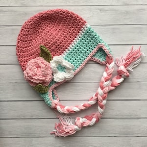 Baby winter hat, baby hat, baby girl hat, winter hat, newborn winter hat, crochet baby hat, kids winter hat, toddler winter hat