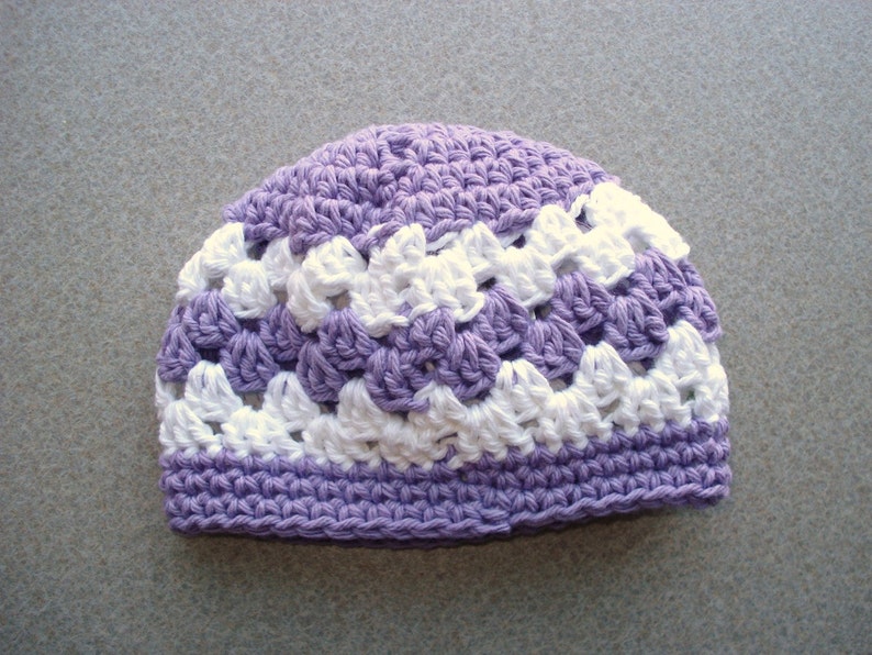 Purple Newborn Hat Newborn Hat Baby Girl Hat Purple Baby Etsy