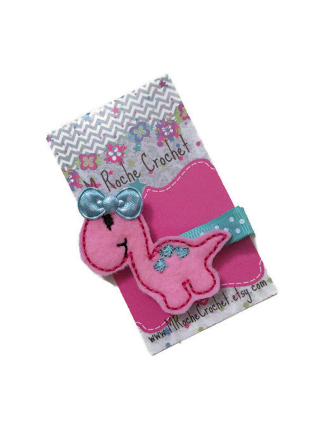 Dinosaur Hair Clip, Dinosaur Felt Clip, Dino Hair Clip, Baby Hair Clip