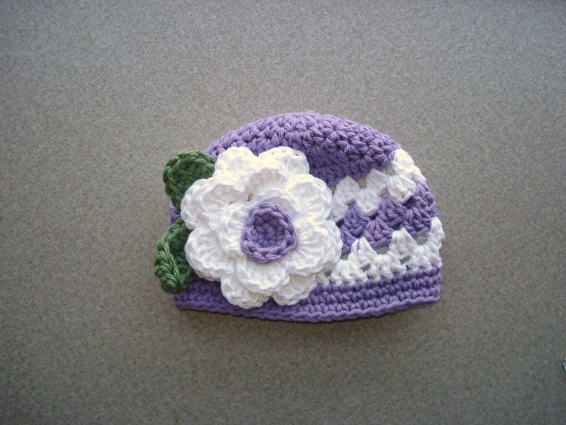 Purple Newborn Hat Newborn Hat Baby Girl Hat Purple Baby Etsy