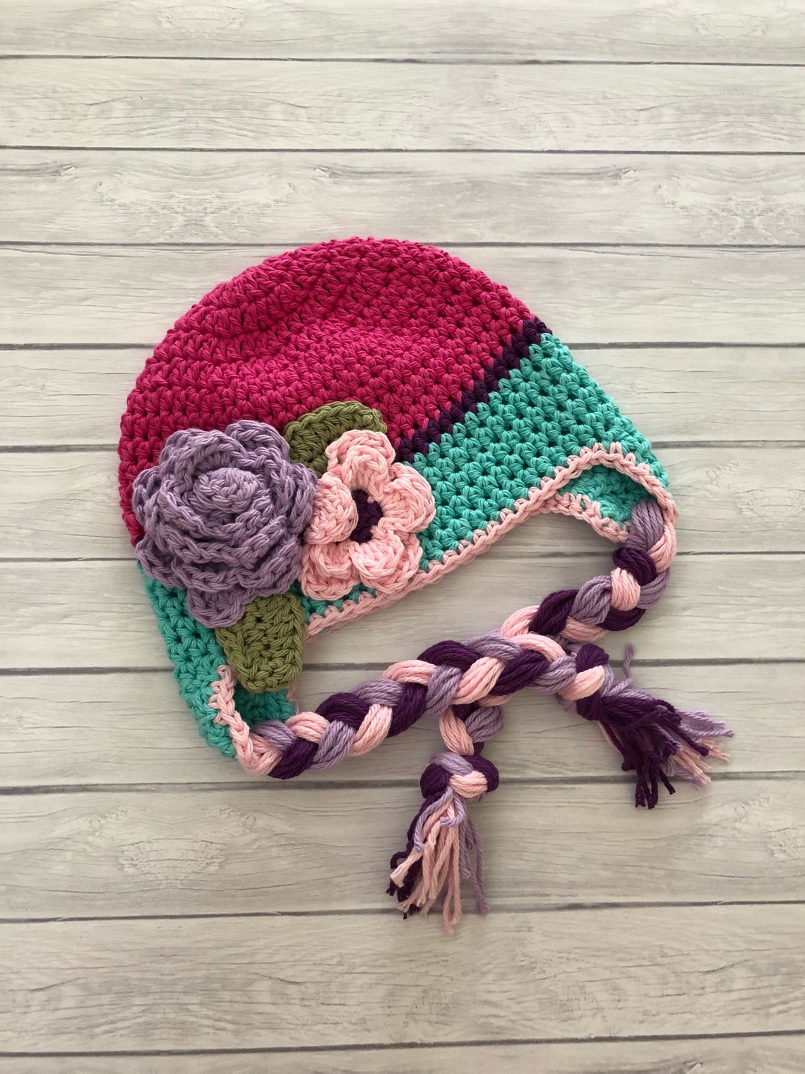 Baby Winter Hat Pink Winter Hat Baby Hat Baby Girl Hat Etsy