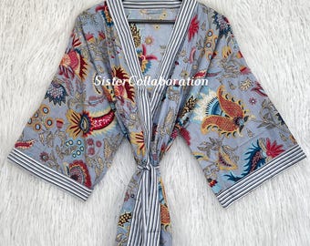 Women's Resort Wear Cotton Dress: Handmade Fashion Dressing Gown