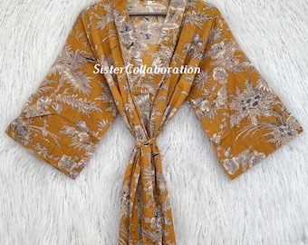 Handmade Cotton Summer Kimono: Trending Printed Indian Jacket