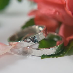 Ecosilver Wedding Bands: A Hers and Hers set of eco silver wedding ring bands