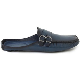 Handmade Calf Leather Driving Moccasins - Stylish Men's Shoes