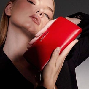 Cartera de piel de becerro hecha a mano para mujer, cartera larga de piel, cartera larga para mujer, cartera a medida, monedero para mujer, cartera de mano de lujo, cartera de piel.